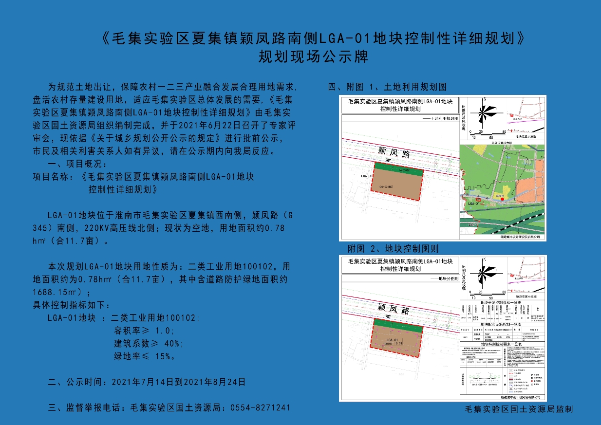 毛集区夏集镇发展规划展望